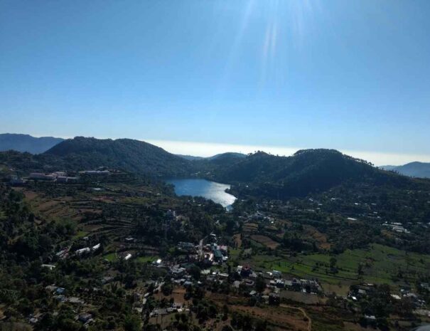 Ariel view of the lake